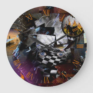 Time and imagination large clock