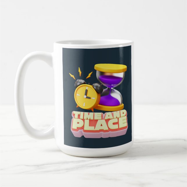 TIME AND PLACE COFFEE MUG (Left)