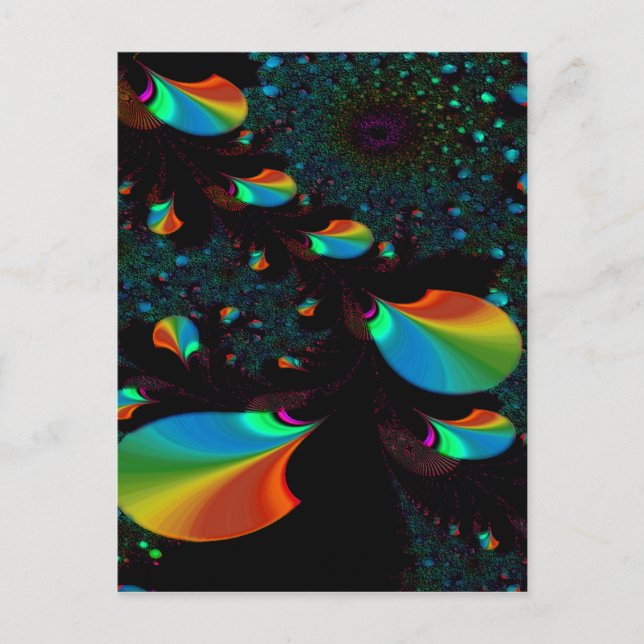 TIME AND SPACE 2 ~ ABSTRACT ART PRINT POSTCARD (Front)