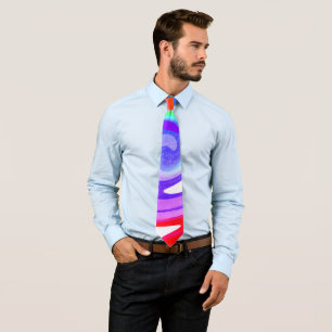 Time and tide art fashion tie