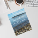 Time and Tide Chaucer Quote Beach Pebbles Planner<br><div class="desc">This monthly/weekly calendar planner keeps all your up-coming activities and schedules organized in one, handy place and features the photo image of a scenic seascape and beach pebbles along with a popular quote by Geoffrey Chaucer that reads, "Time and tide wait for no man." Select your planner style and wire...</div>