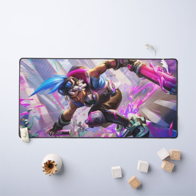Time Bender Gaming Desk Mat | Time-Warp Genius (Kids Table)