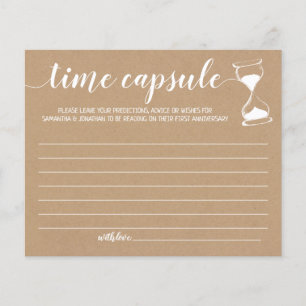 Time capsule advice couple shower english spanish