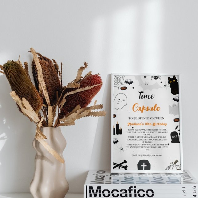 Time Capsule Halloween Ghost 1st Birthday game Poster (Creator Uploaded)