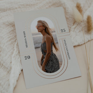 Time Capsule Modern Foil Graduation Announcement