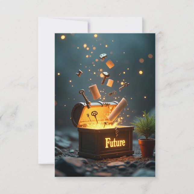 Time Capsule of Your Future Meditation Card  (Front)