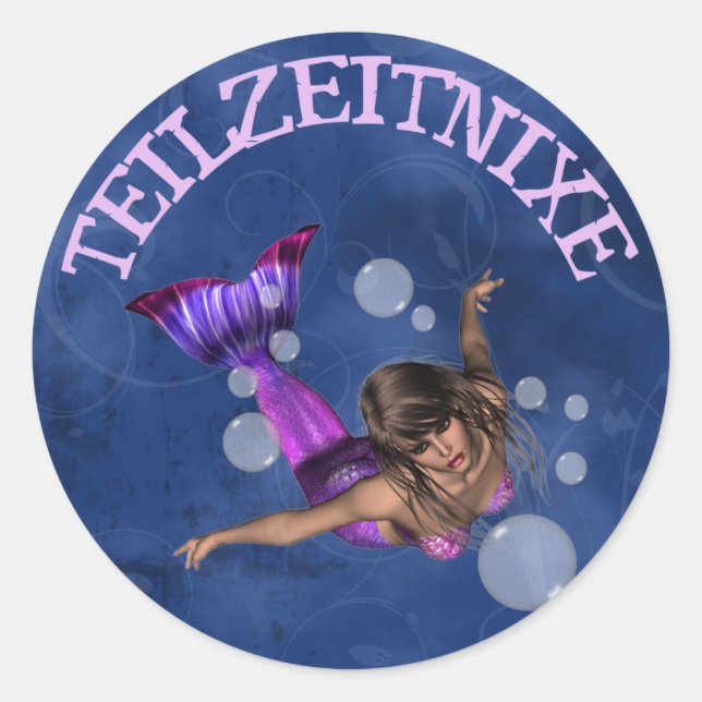 time classic round sticker (Front)