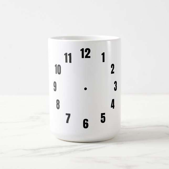 time clock coffee mug (Center)