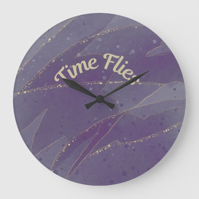 Time Flies 10.75" Large Clock (Front)