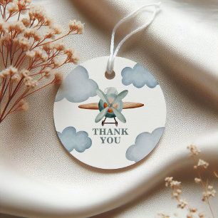 Time Flies Aeroplane Birthday Favour Tags