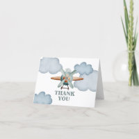 Time Flies Aeroplane Birthday thank you