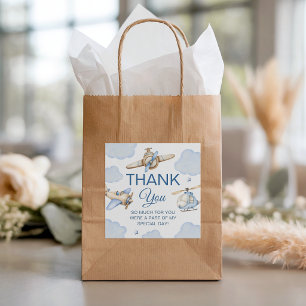 Time Flies Aeroplane Favour Gift Tags