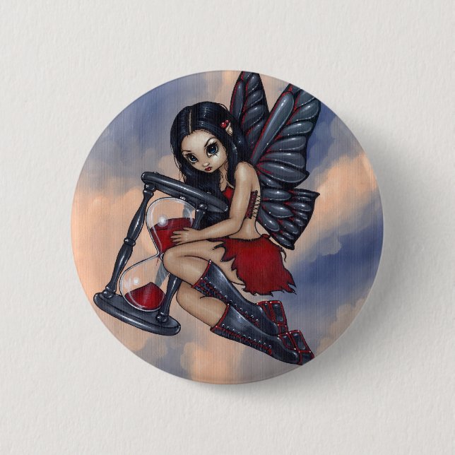 "Time Flies" Button (Front)