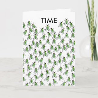 Time Flies Get Together greeting card