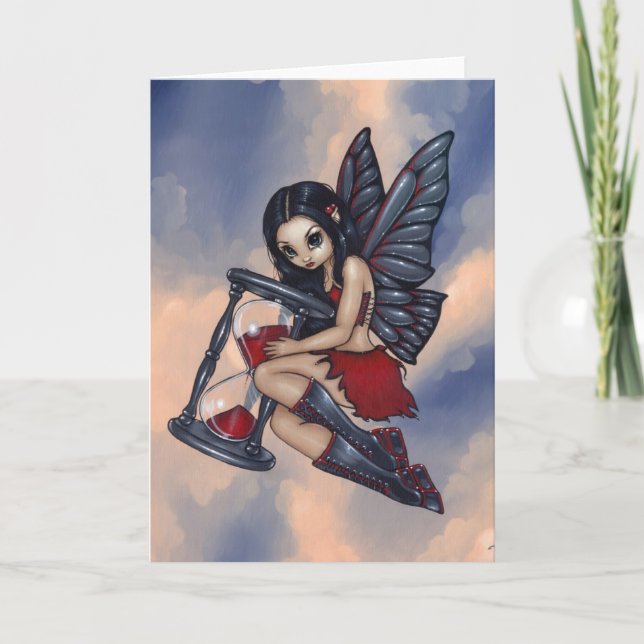 "Time Flies" Greeting Card (Front)