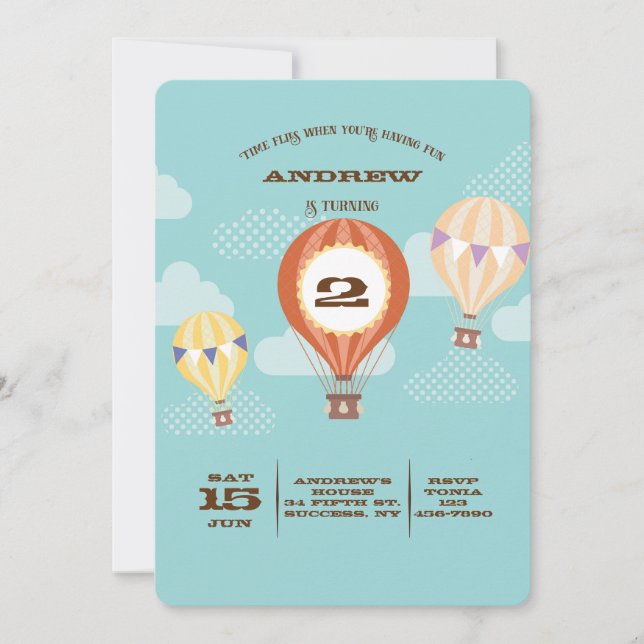 Time Flies Invitation (Front)