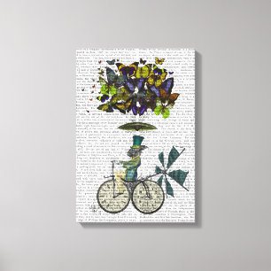 Time Flies Rabbit Canvas Print