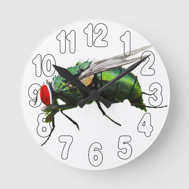 Time Flies Round Clock (Front)