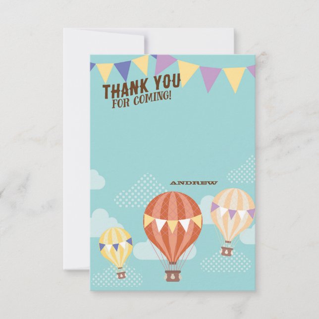 Time Flies Thank You Card (Front)