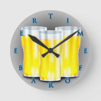Time for A Beer Dark Edition Clock