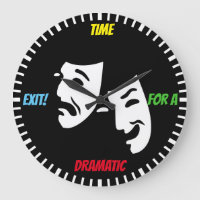 Time for a dramatic exit! & theater mask - Actor's