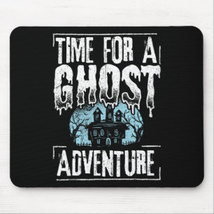 Time For A Ghost Adventure - Halloween Spooky Para Mouse Pad
