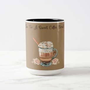 TIME FOR A SWEET COFFEE BREAK Two-Tone COFFEE MUG