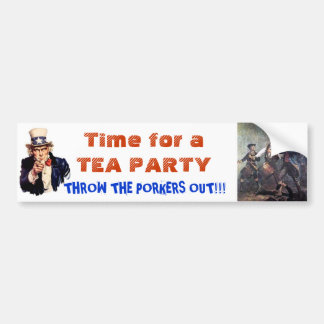 Time for Another Tea Party America! Bumper Sticker