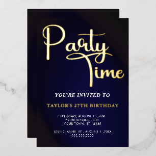 time for Celebrate  birthday in Blue and