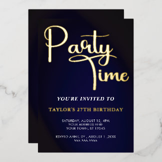 time for Celebrate  birthday in Blue and 