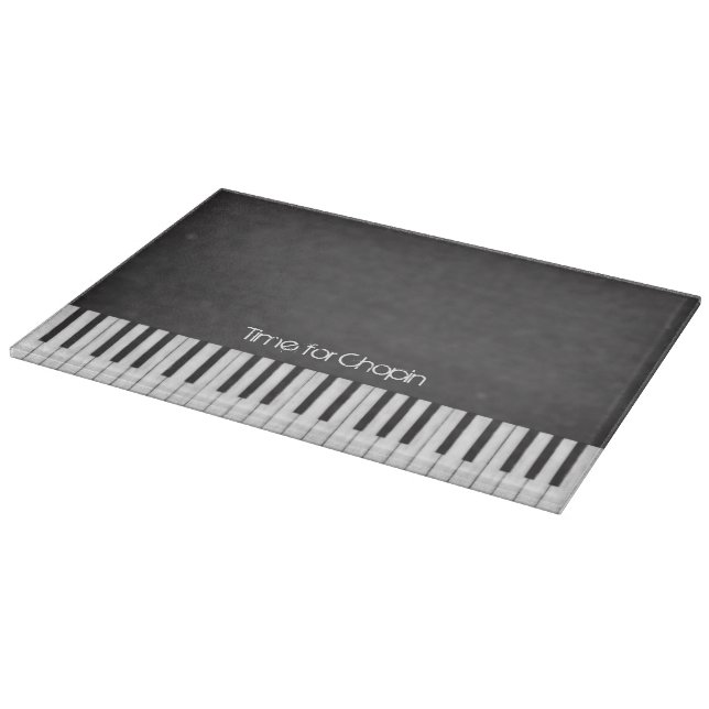 Time for Chopin Piano Keyboard Cutting Board (Corner)