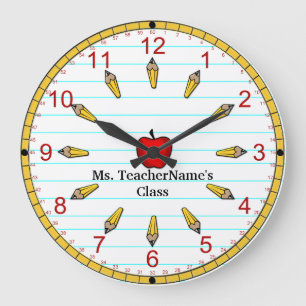 Time For Class - Numbered (Personalised) Large Clock