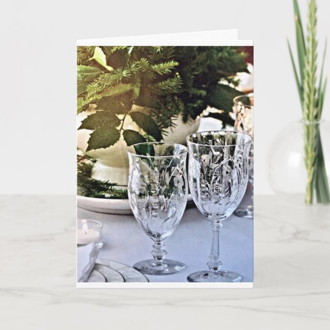 TIME FOR FAMILY, FRIENDS AND CELEBRATING CHRISTMAS CARD (Front)