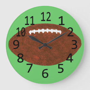 Time for Football Wall Clocks