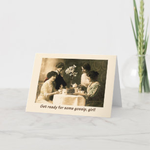 Time for Gossip, Girl! Card