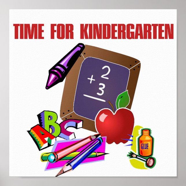 TIME FOR KINDERGARTEN Poster (Front)