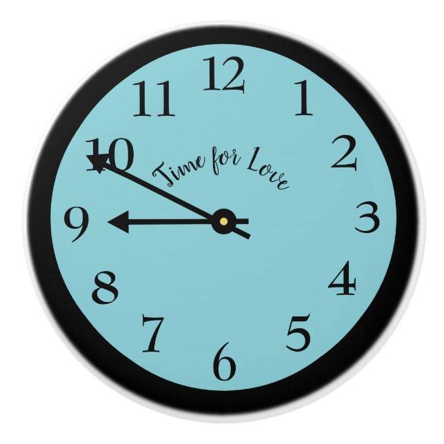 Time for Love Ceramic Knob (Front)