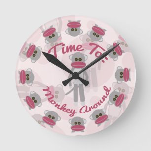 Time for Monkeying Around! Round Clock
