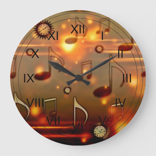 Time for Music Large Clock (Front)