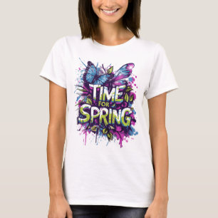 Time For Spring - Graffiti Spray Slash T-Shirt