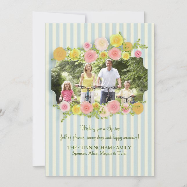 Time For Spring Photo Card (Front)