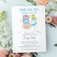 Time for Tea Baby Shower Alice Whimsical Teacup