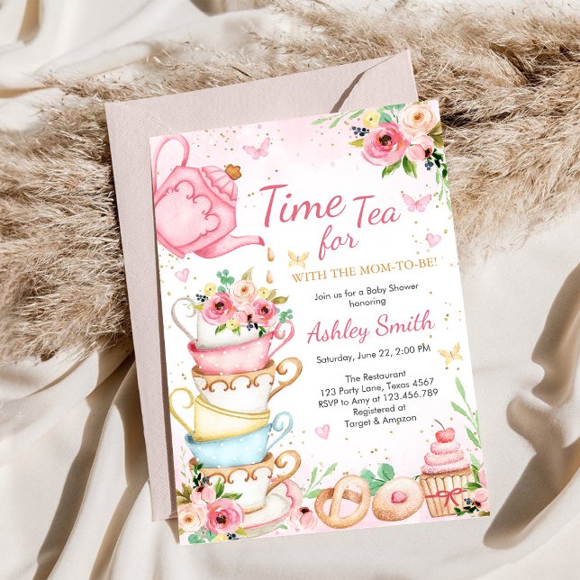 Time for Tea Birthday Party Invitation (Creator Uploaded)
