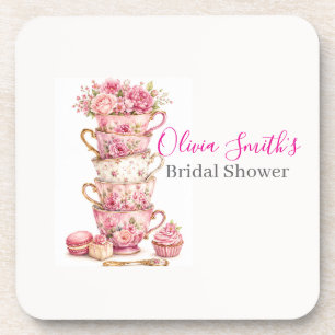 Time for Tea Bridal Shower Coaster