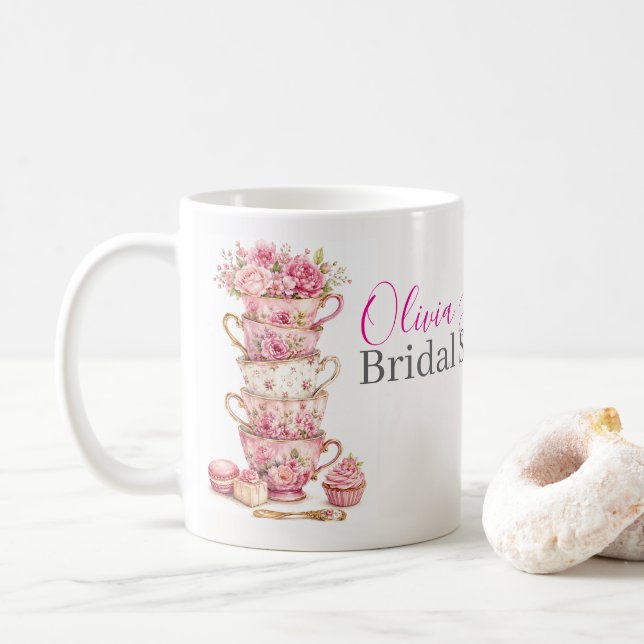 Time for Tea Bridal Shower Coffee Mug (With Donut)