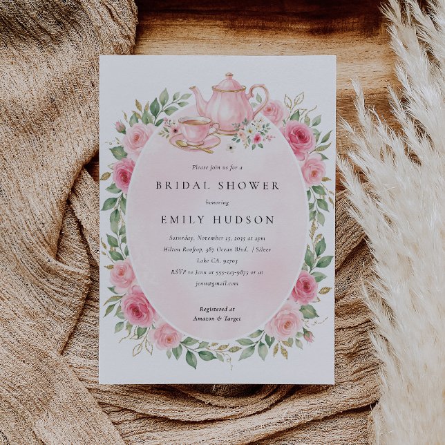 Time for Tea Bridal Shower Invitation (Creator Uploaded)