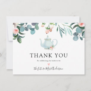 Time for Tea Bridal Shower Thank You Card