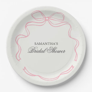 Time for Tea Bridal Shower Wildflower Paper Plate
