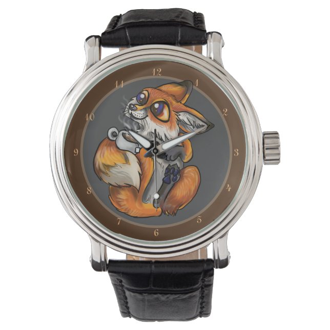 Time for Tea, Cute Fox Watch (Front)