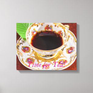 Time for Tea Design Canvas Print